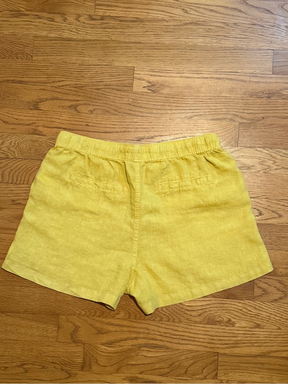 C&C California 100% Linen Yellow Drawstring Shorts – Women’s Medium - Picture 3 of 7
